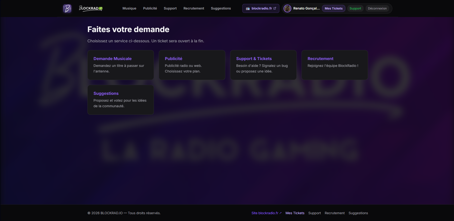 Website BlockRad.IO – DrsStudio